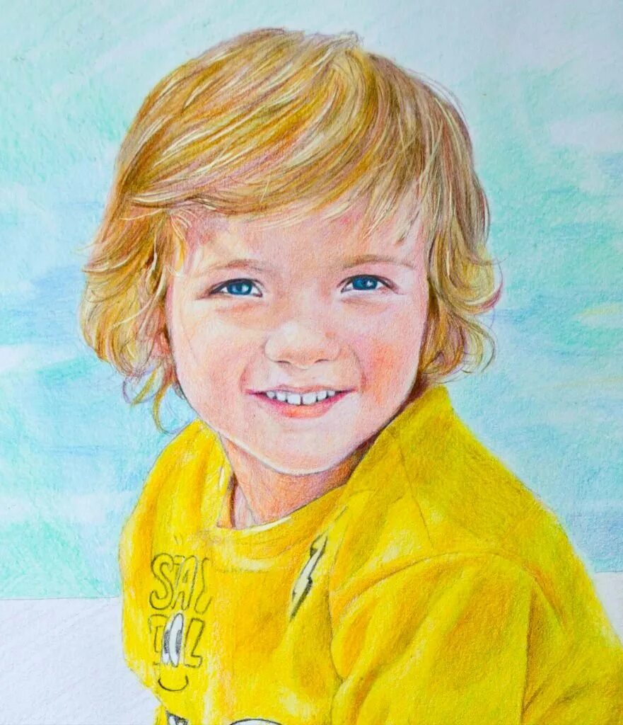 Рисунки детей 7 9 лет. Портрет мальчика. Портрет цветными карандашами для детей. Портрет малыша. Портрет для дошкольников.