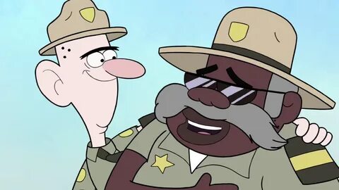 Sheriff Blubs and Deputy Durland in Gravity Falls. 