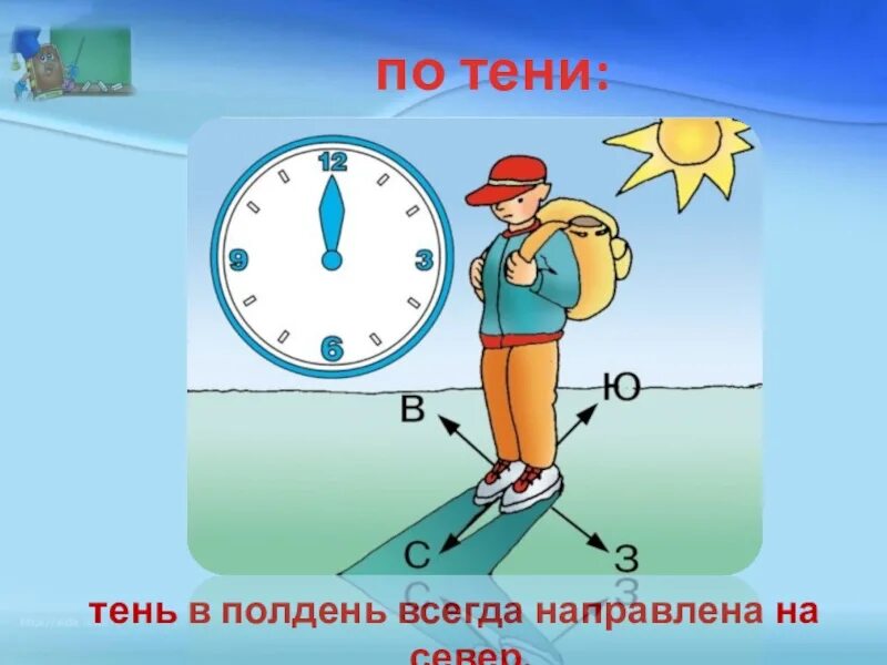 Как определить время как направление. Тень в полдень направлена на. Ориентирование по тени в полдень. Куда падает тень в полдень. Направление тени в полдень.