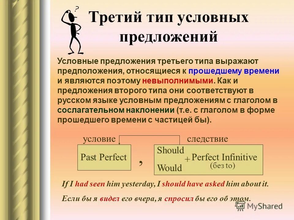 Условные предложения в английском 6 класс. Тип условного придаточного предложения. Условные придаточные в английском. Условные предложения 3 типа.