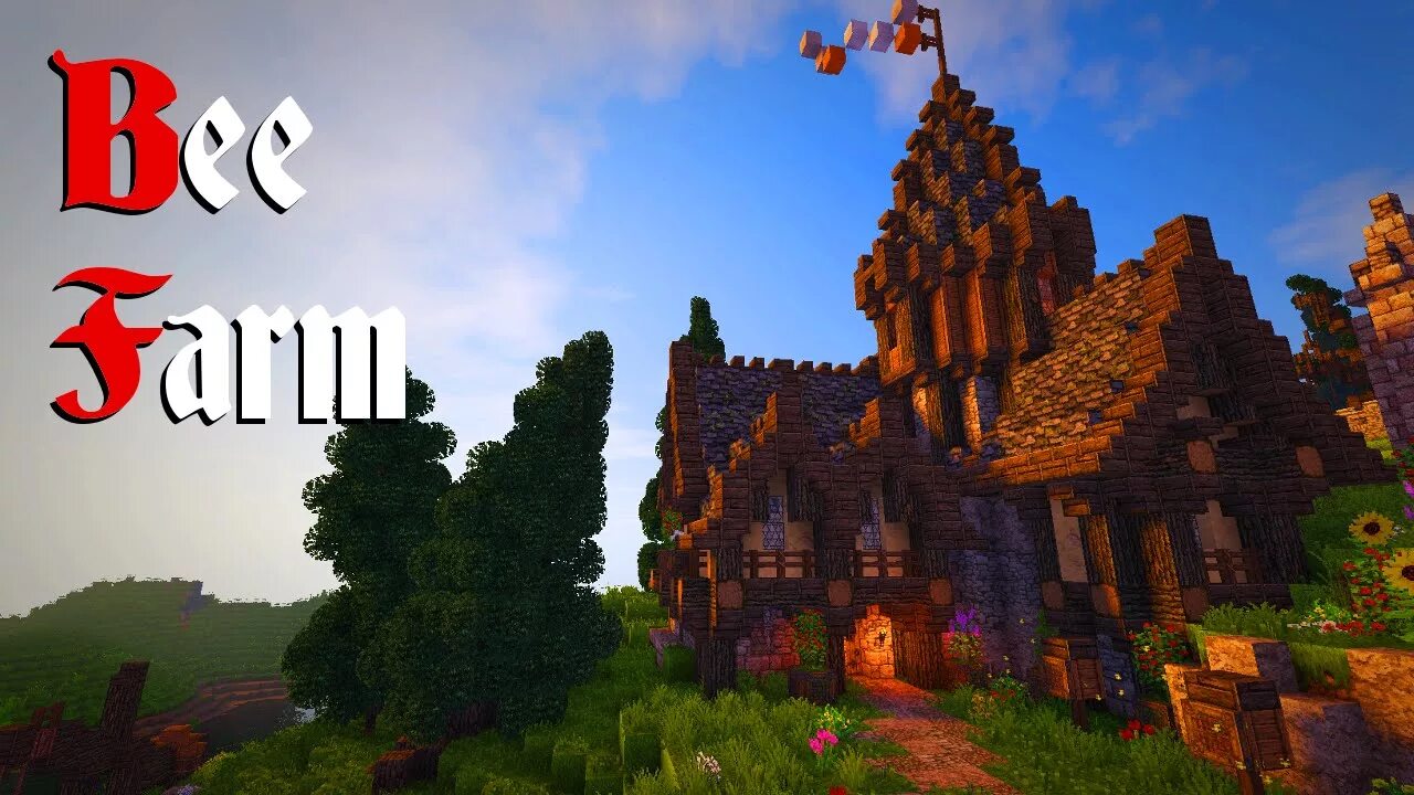Bee minecraft map. Bee farm minecraft.
