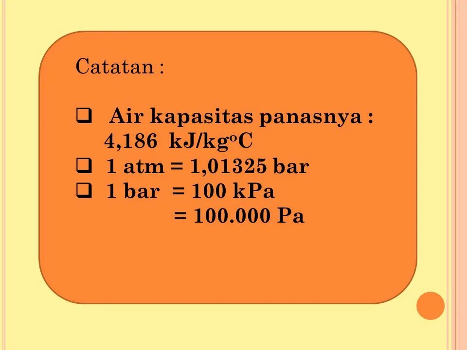 Heat of vaporization. Kj kg. Kj kg. Kj kg. Kj kg.