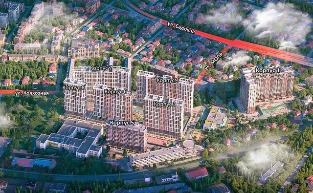 Квартира, 1 комната, 40.1 м² - купить в Краснодаре, цена 1 699 000 руб., продано