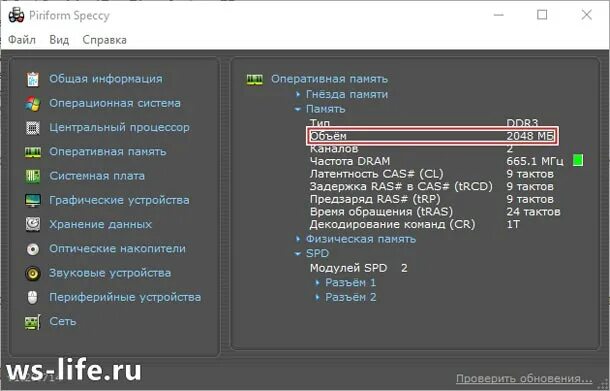 Как проверить состояние оперативной памяти. Speccy оперативная память. как посмотреть размер оперативной памяти. как указать размер оперативной памяти. неверно указан размер оперативной памяти!.