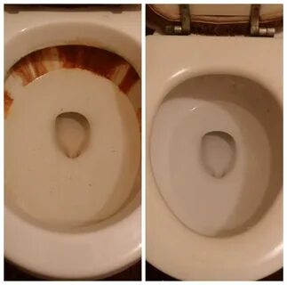Как очистить желтый унитаз
