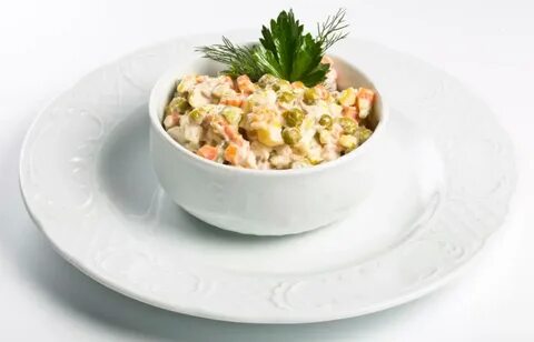 Рецепт оливье с мясом и солеными огурцами