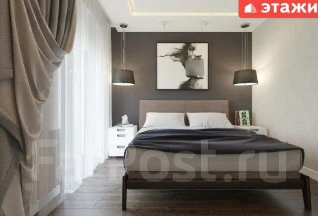 Кофейный интерьер спальни Bedroom design. Project by Design-Bureau YM. Дизайн спальни. Проект Дизайн-Бюро