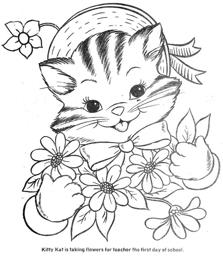 Раскраска кошка распечатать бесплатно формат а4 Printable Coloring Pages Cat coloring page, Kitty coloring, Animal coloring page