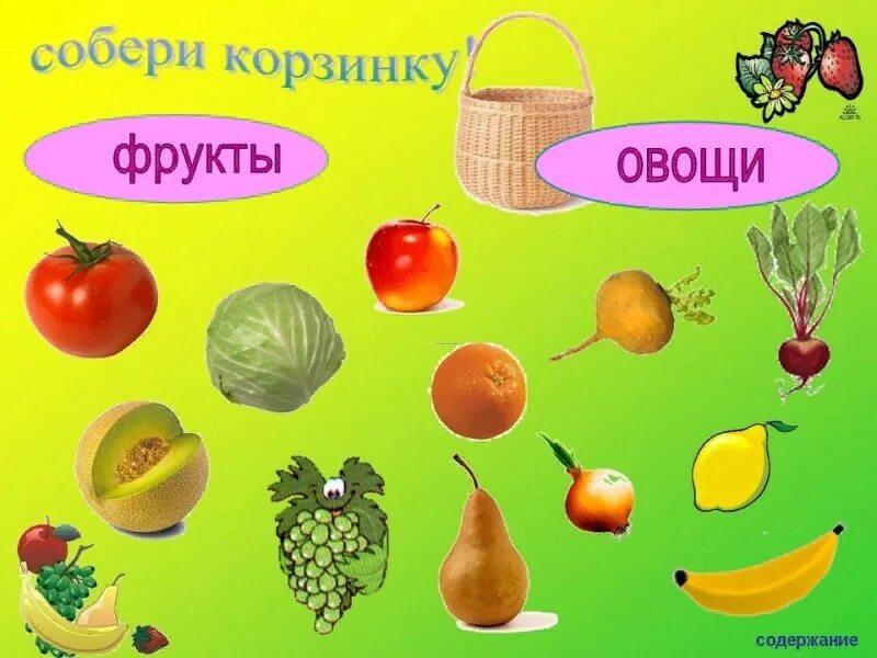 Фрукты урок 1 класс