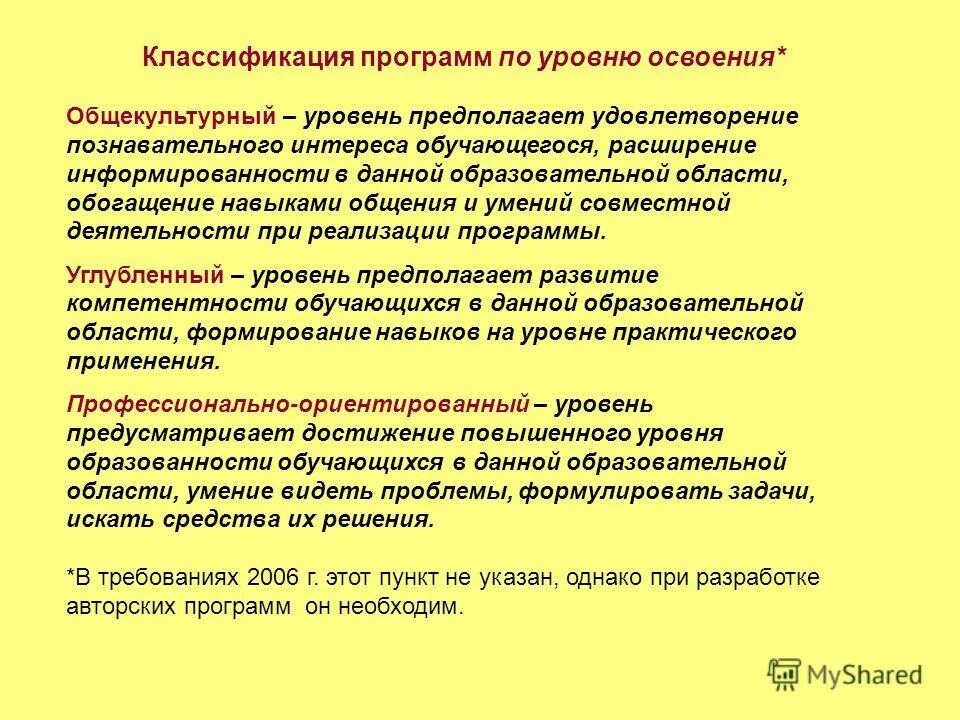 Общекультурный уровень освоения. Уровни освоения дополнительной общеобразовательной программы. Уровни освоения программы дополнительного образования. Уровни реализации программы дополнительного образования.