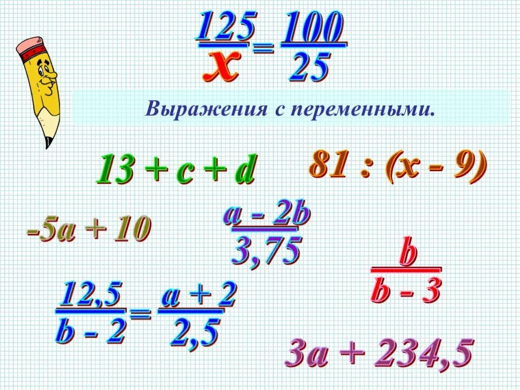 Выражения с переменными. Выражение с переменной. Выражения с переменными примеры. Числовые выражения с переменными.