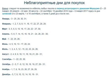 Какие неблагоприятные дни в октябре 2024 года
