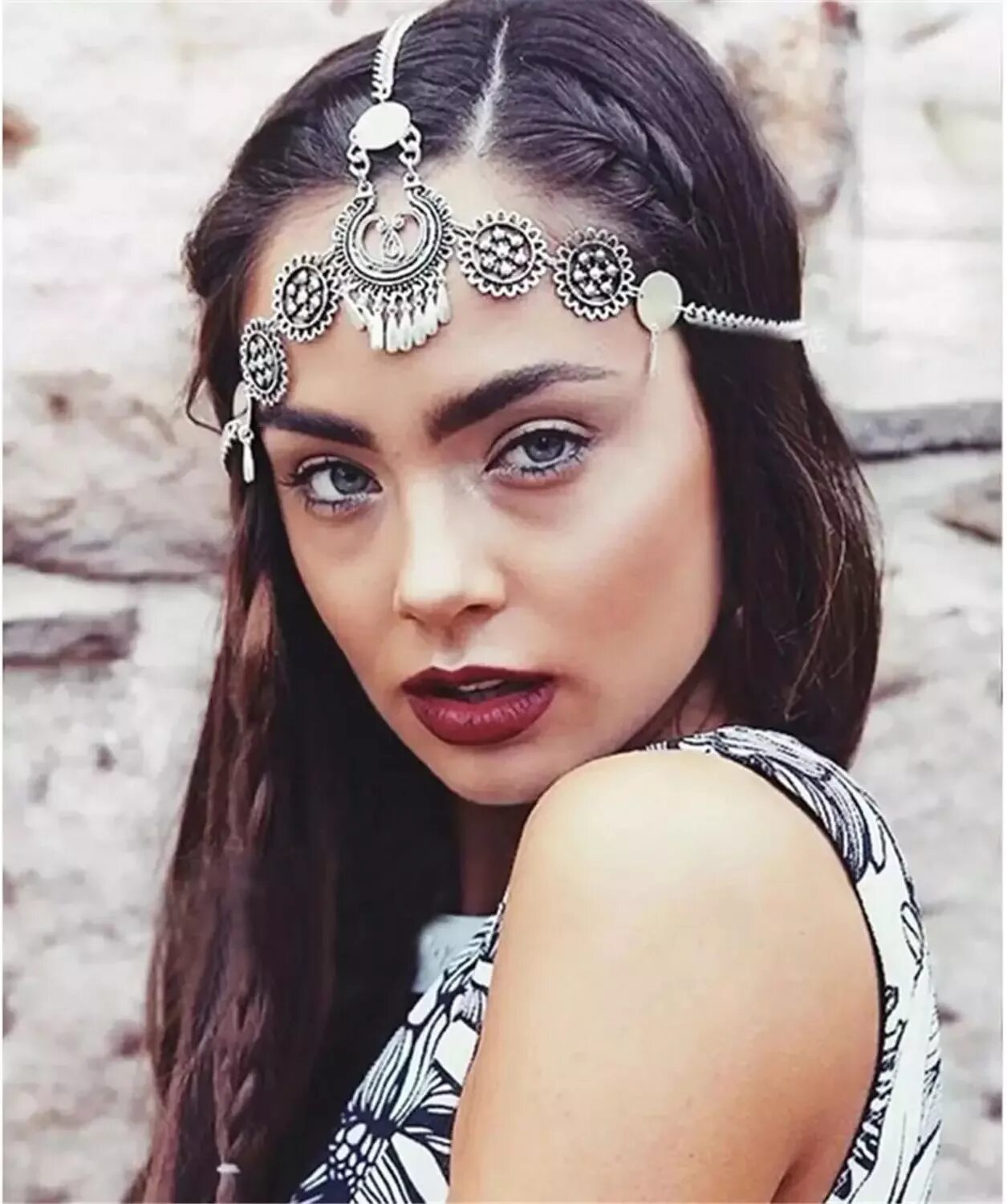 Башка тика. Silver headdress silver head chain boho headdress boho hair. тика и лалатика. восточные украшения для волос. украшение на лоб.