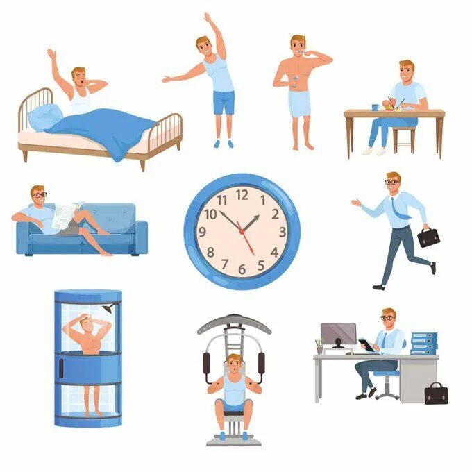 A daily part time. Ежедневная рутина картинки. ежедневная рутина иллюстрации. ежедневная рутина рисунок. daily routine.