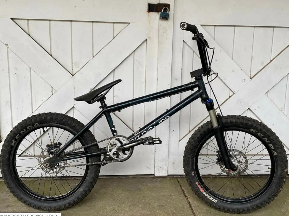 BMX Hardtail. Full Suspension BMX Bike. Fingercross BMX. BMX with Suspension fork.