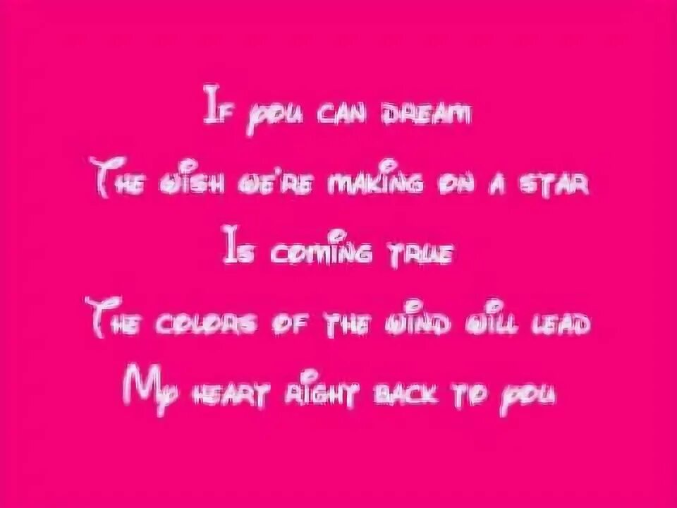 If a can dream. If a can dream