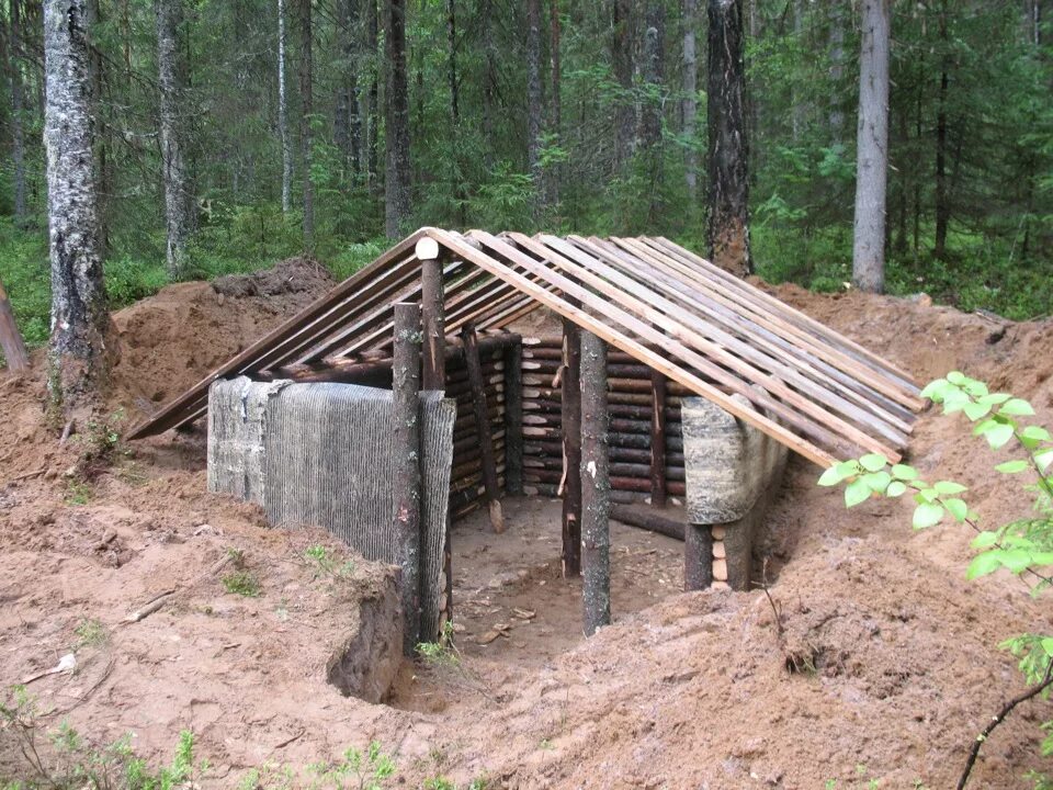 The Firing Point in the Form of a Trench with Shelter from Enemy Fire Stock Phot