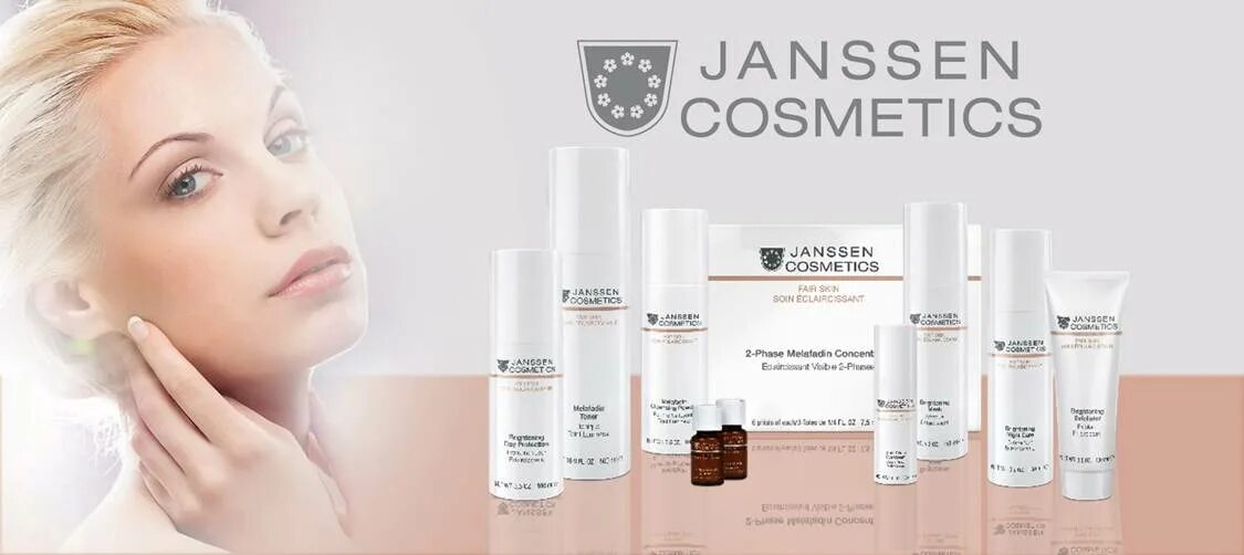 Janssen retinol. Fair skin янссен. janssen cosmetics fair skin. janssen косметика логотип. янсен косметика реклама.