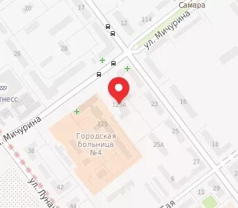 Мичурина самара на карте