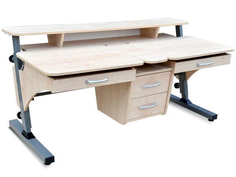 Комплект ученической мебели sr-2м, ростовая группа 4-6 (парта, 2стула). Школьные парты на двоих. Школьные парты и стулья. Парта для двоих детей. Школьные парты на двоих.