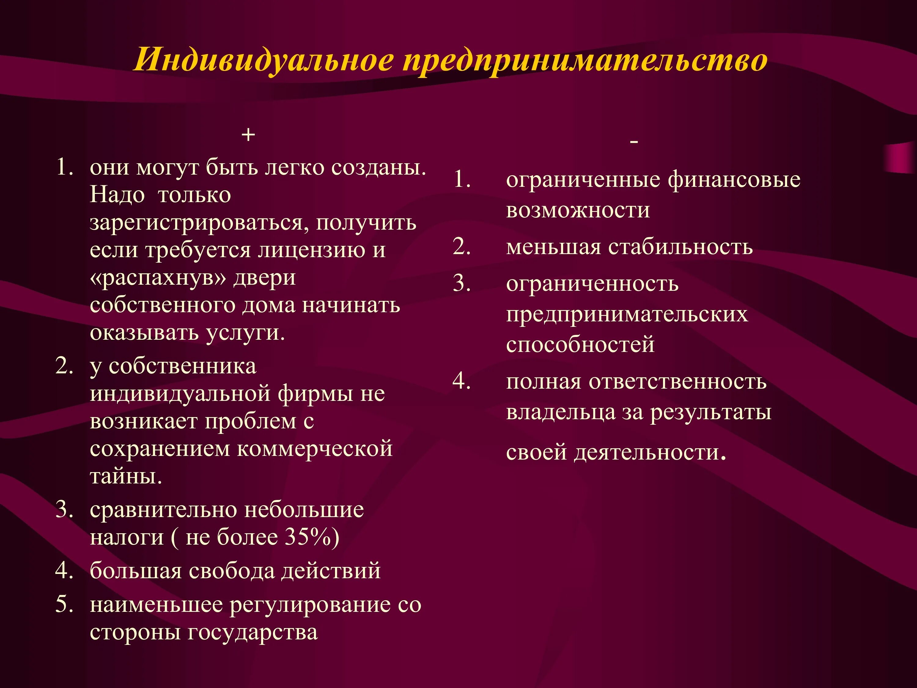 Ограниченность предпринимательских способностей