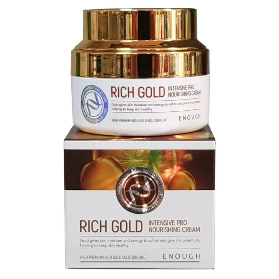 Intensive pro. Крем для лица с золотом rich gold intensive pro nourishing cream 50 мл..