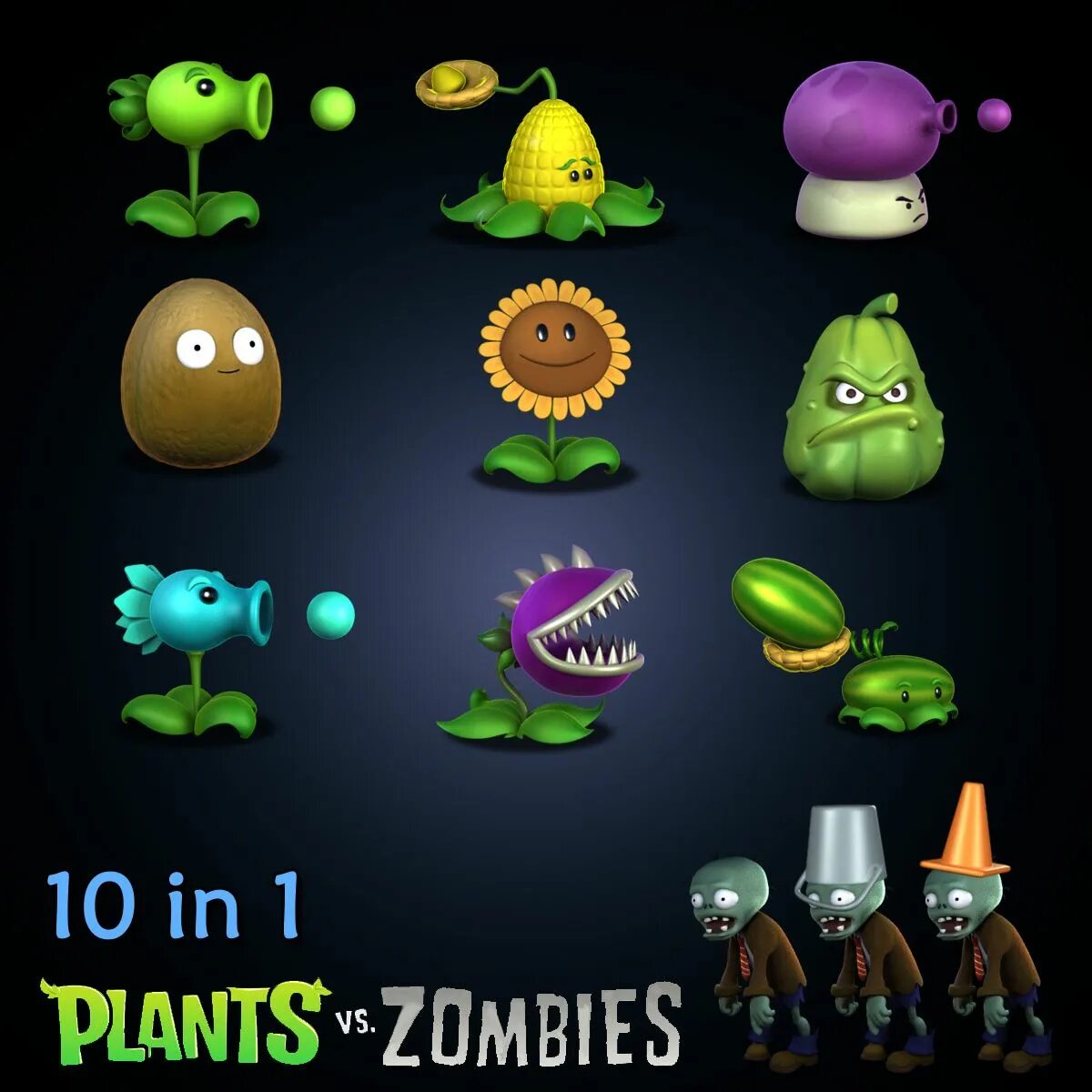 Plants vz. Растения против зомби. Plants vs. Zombies 3д. Растения против зомби 3 растения. Растения против зомби 3 зомби.