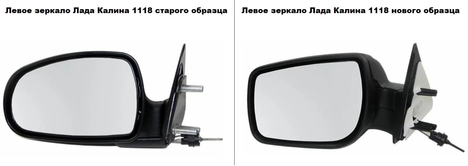Размеры зеркальных элементов