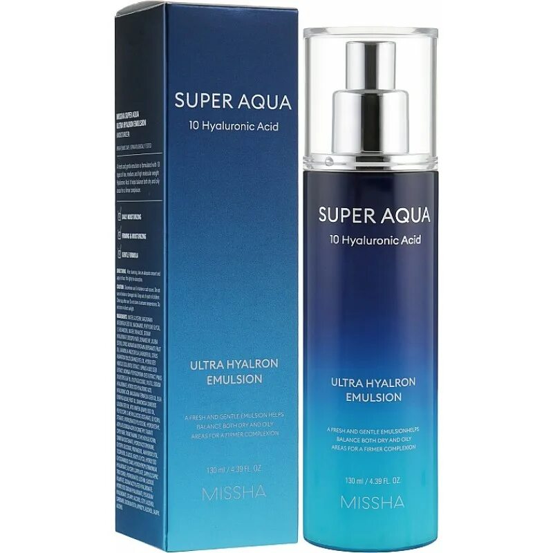 Super aqua. Missha super_Aqua_Ultra_Hyalron_Emulsion_(130ml). Missha super Aqua Ultra Hyaluron Emulsion. Миша супер Аква эмульсия. Missha super Aqua сыворотка Ultra Hyaloron.