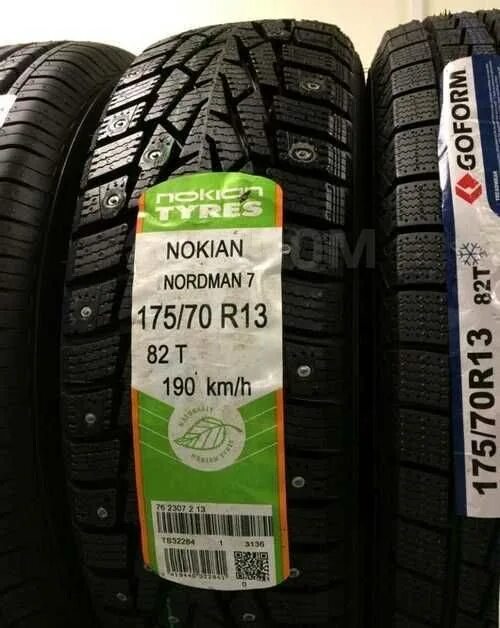 Купить резину нордман 7. Нокиан Нордман 7 175 70 r13. 175/70r13 82t Nokian Nordman 7 (шип.). 175/70р13 Nokian Nordman 7 82т TL шип квази, шт. Нордман +175/70/13.