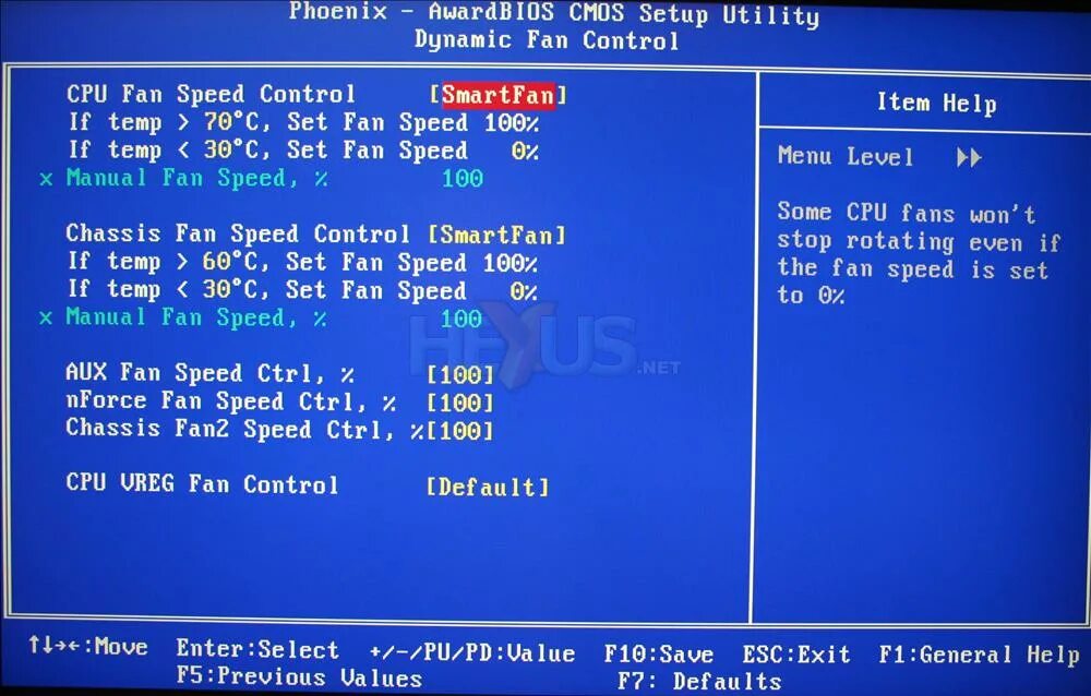 Fan control в биосе
