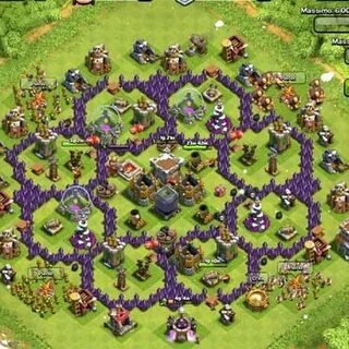 Карта clash of clans