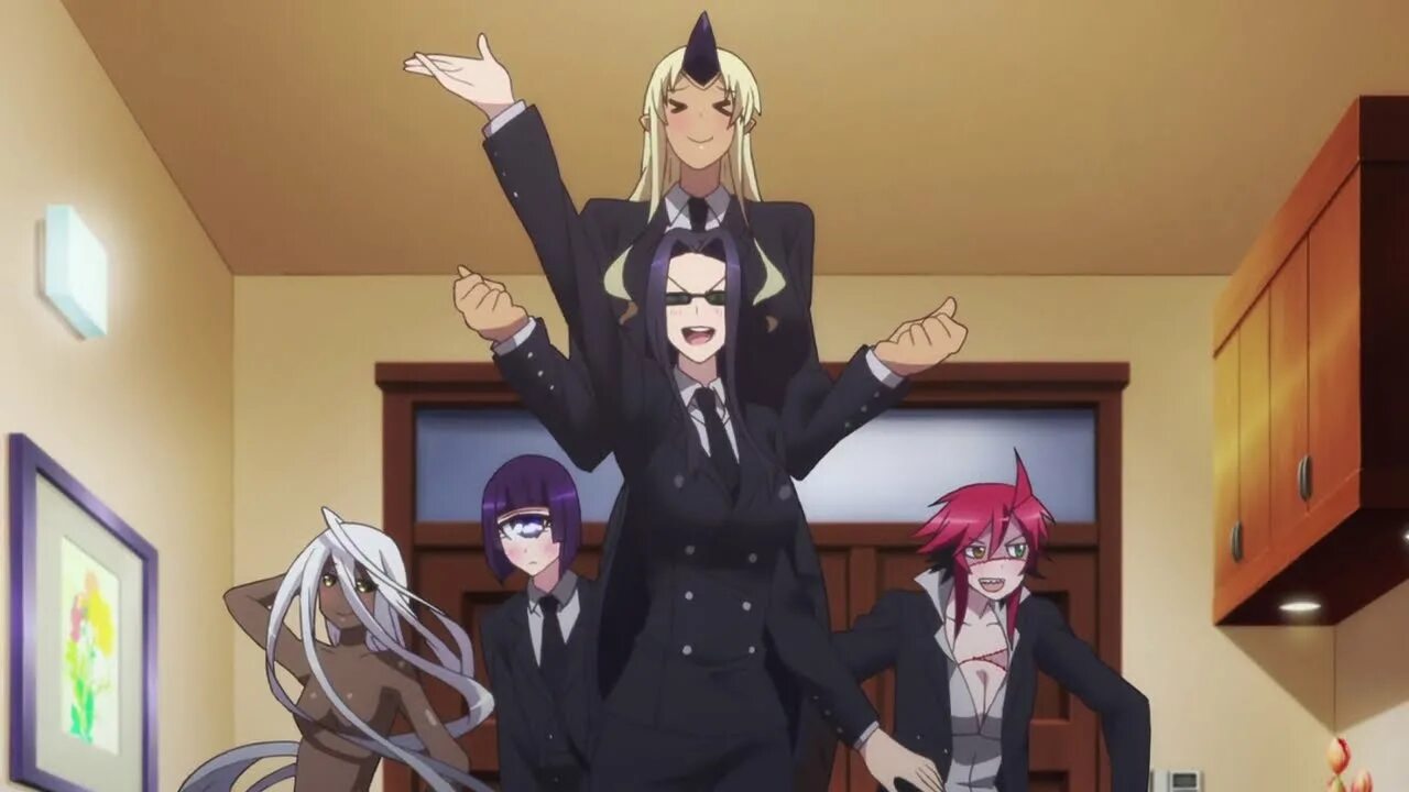 Жизнь с девушкой монстром 3 девушка птица. Миссис смит monster musume. monster musume агент смит. аниме повседневная жизнь с девушкой-монстром мисс смит. monster musume отряд mon.