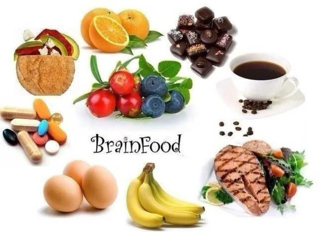 Продукты для улучшение мозга. Пища для мозга. Еда полезная для мозга. Полезная еда для памяти. Продукты питания для мозга.