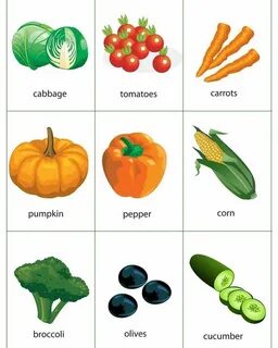 Vegetables flashcards