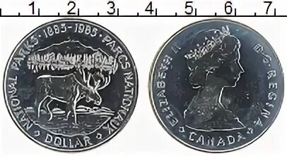 1 доллар 1985
