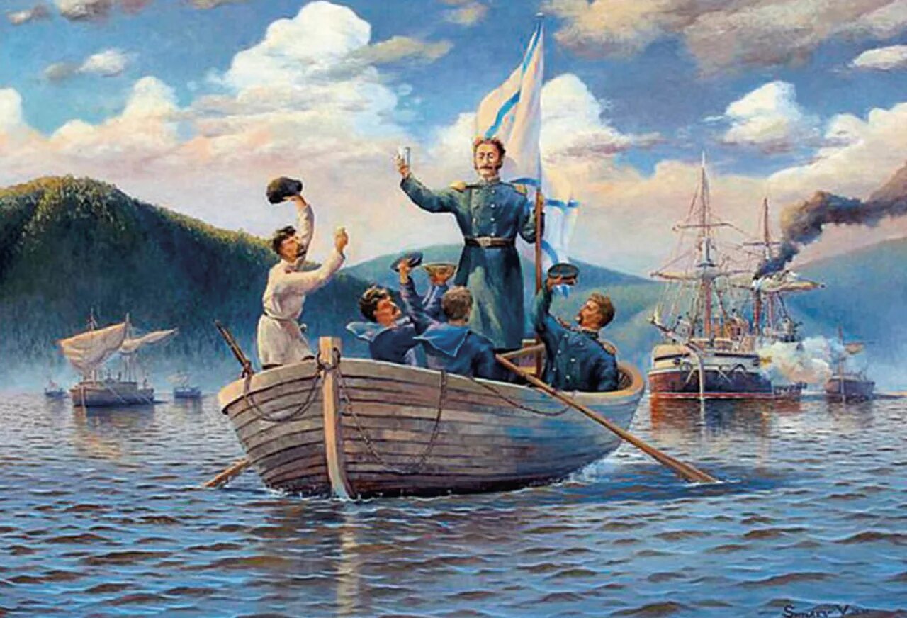 художники в экспедиции. лейф эрикссон открытие америки. стакан амурской воды художник в.