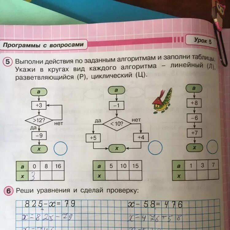 Урок 5 стр 15. Выполнение действий по заданному алгоритму. Выполни действия по заданным алгоритмам и заполни таблицы. Алгоритмы Петерсон. Алгоритмика 3 класс ответы.