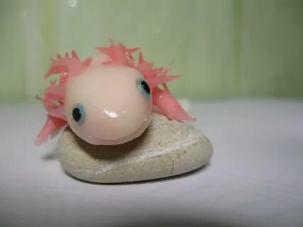 Аксолотль из пластилина