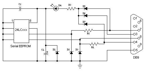 Пони прог. Программатор i2c eeprom схема. схема программатора для 24схх. программатор eeprom схема. 24cxx программатор схема.