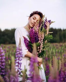 Фотосессия в люпинах фото