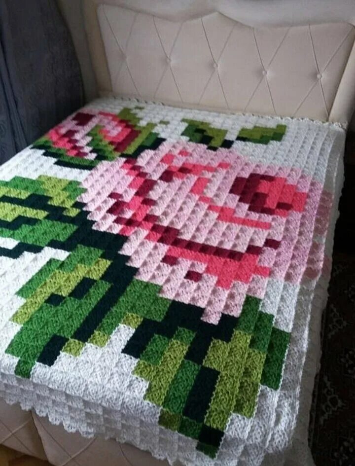 Пиксельное вязание крючком