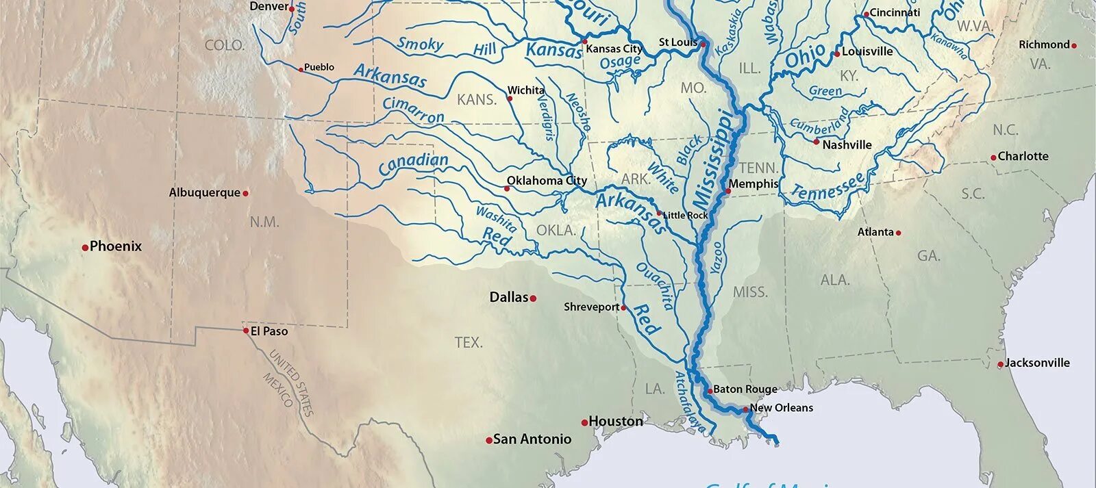Миссури в какой океан впадает. Река Миссисипи на карте. Бассейн Миссисипи на карте Северной Америки. Бассейн Миссисипи и Миссури. Бассейн Миссисипи на карте.