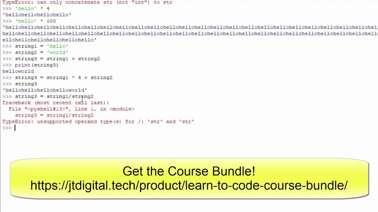 Python string code