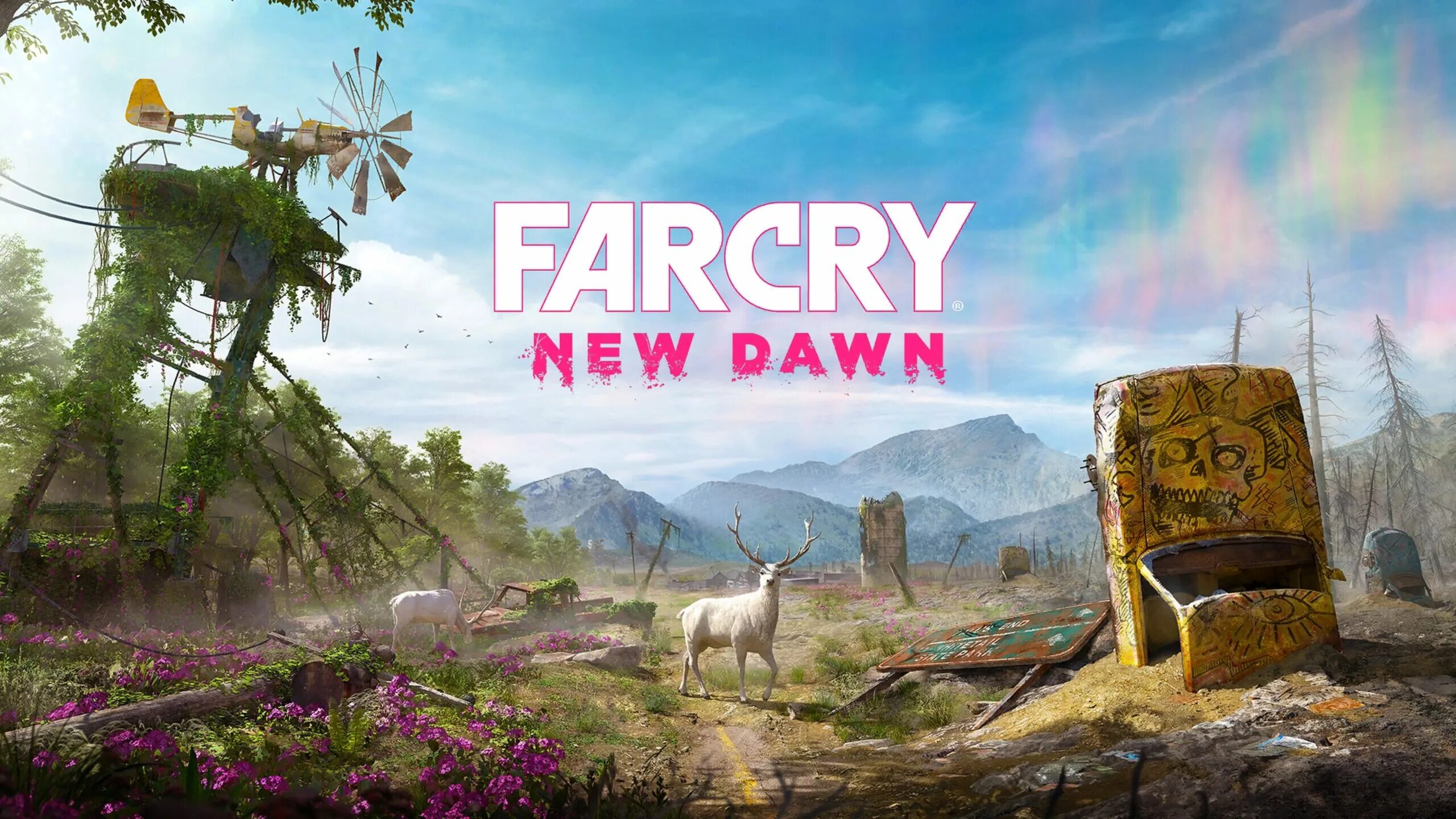 New down one. Фаркрай Нью Дон. Фар край Нью давн. Far Cry New Dawn диск. АФК СКН New Dawn.