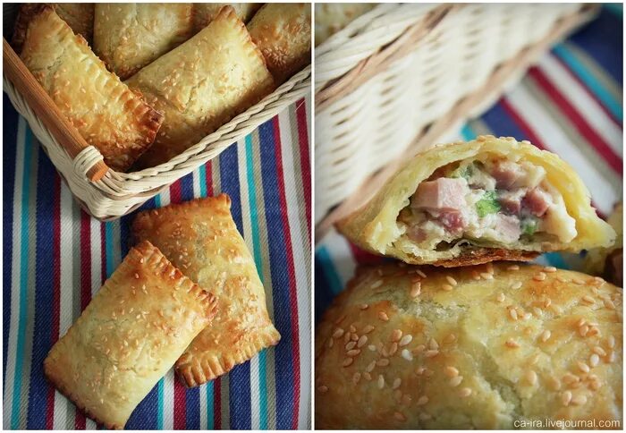 Пирог с колбасой и сыром. Открытые пирожки. Слойки с копченой колбасой. Пирог с колбасой и сыром на слоеном тесте. Выпечка из слоёного дрожжевого теста.