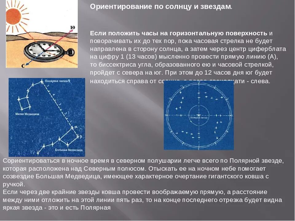 По какой звезде ориентируются. Ориентирование по солнцу и звездам. Способы ориентирования по звездам. Способы ориентирования на местности по звездам. Ориентация на местности по звездам.