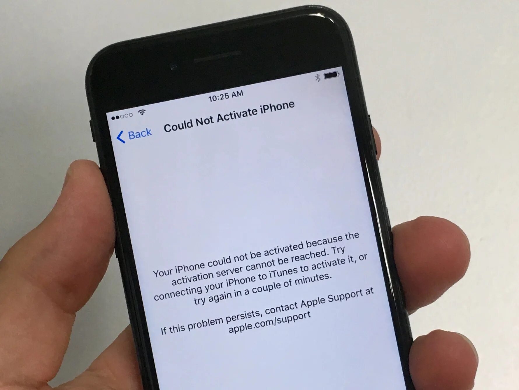 Could not activate