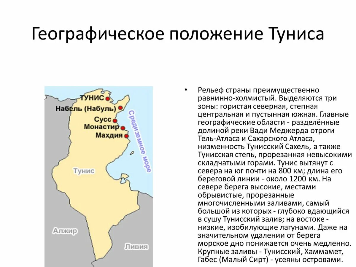 Местоположение географическое положение. Тунис географическое положение города. Физико-географическое положение Туниса. Природные зоны Туниса карта. Тунис географическое расположение.