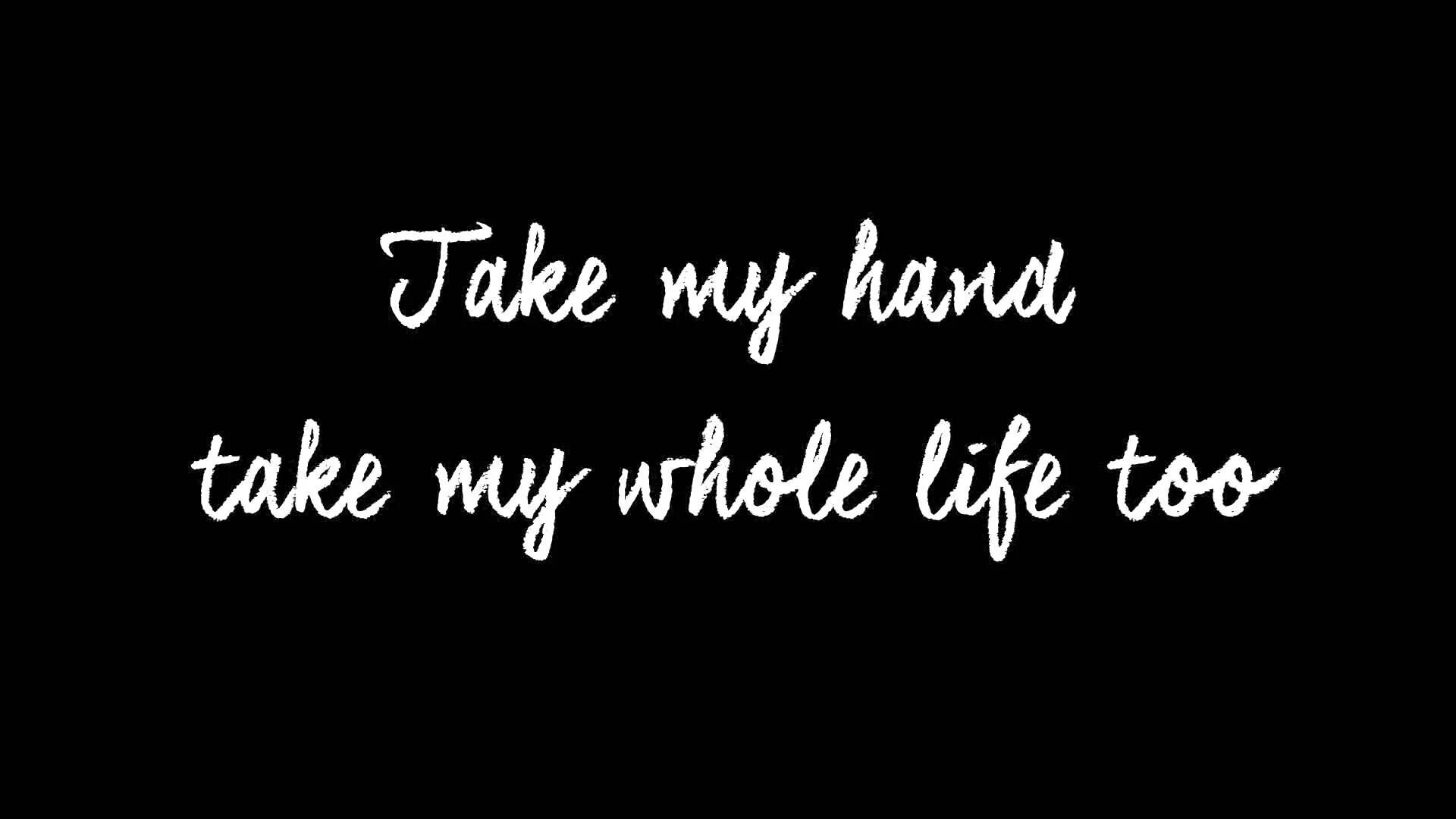 Take my hand take my whole Life too. Haley Reinhart - can’t help Falling in Love. Take my hand take my whole Life too Ноты. Falling in Love with you. These are my hands